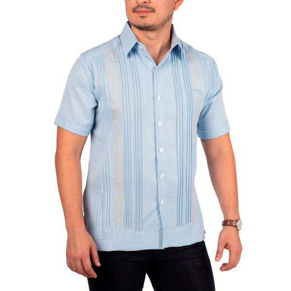 Guayabera Yucateca Hombre Bordada Mod Santa Elena