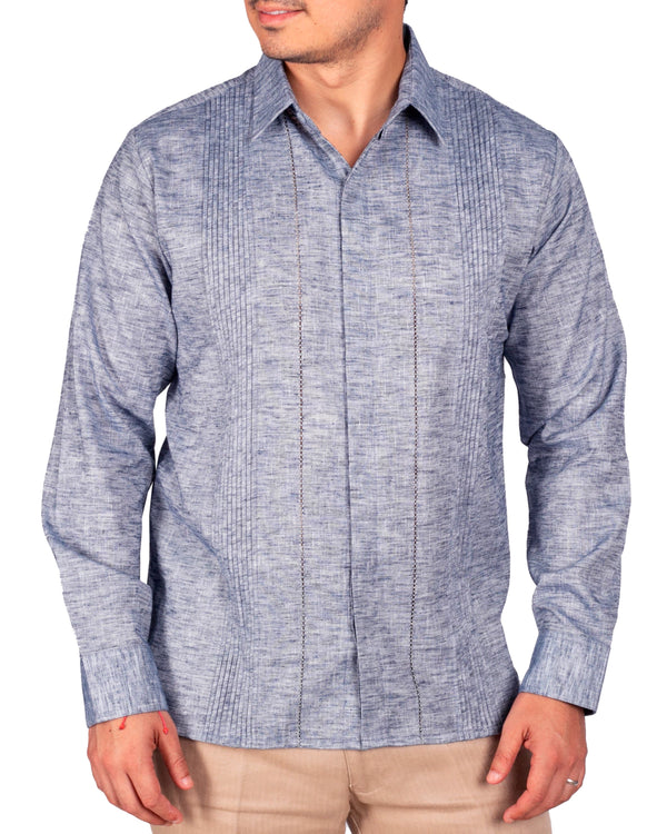 Guayabera Yucateca modelo Tahmek Corte Slim Fit