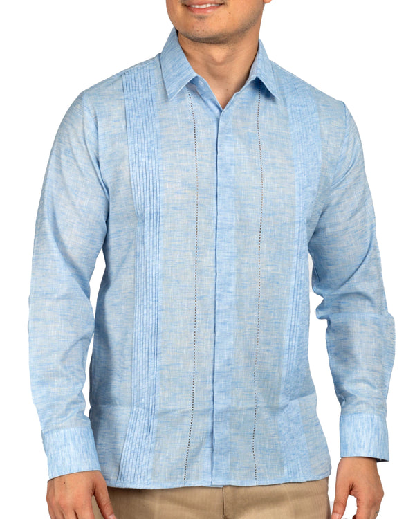 Guayabera Yucateca modelo Tahmek Corte Slim Fit