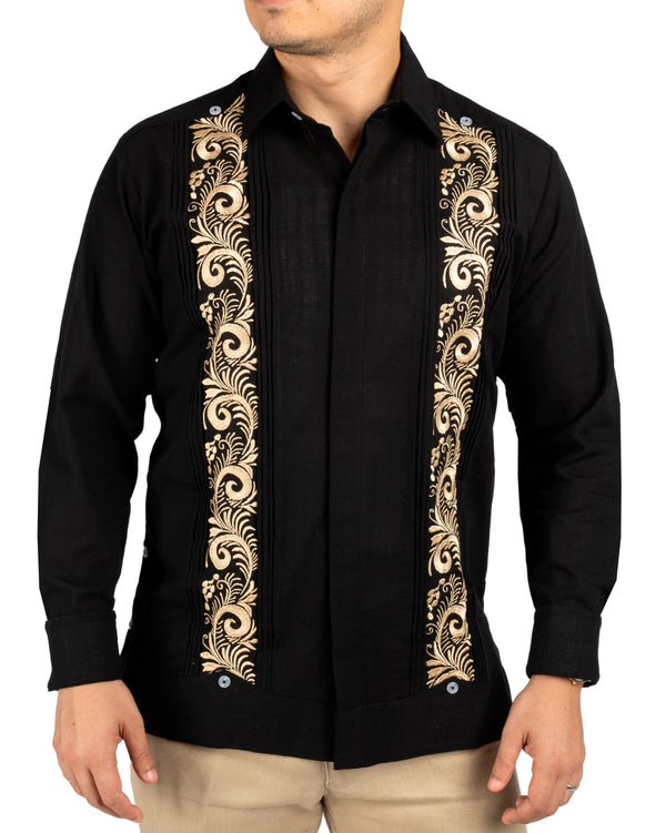 Guayabera Yucateca Bordada Mod Maní