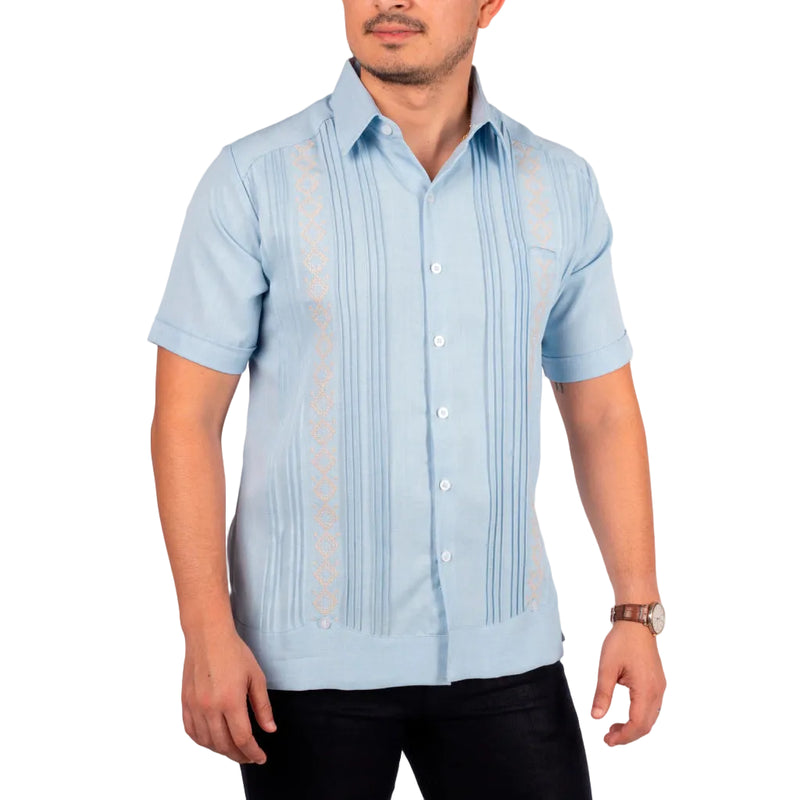 Guayabera Yucateca Hombre Bordada Mod Santa Elena