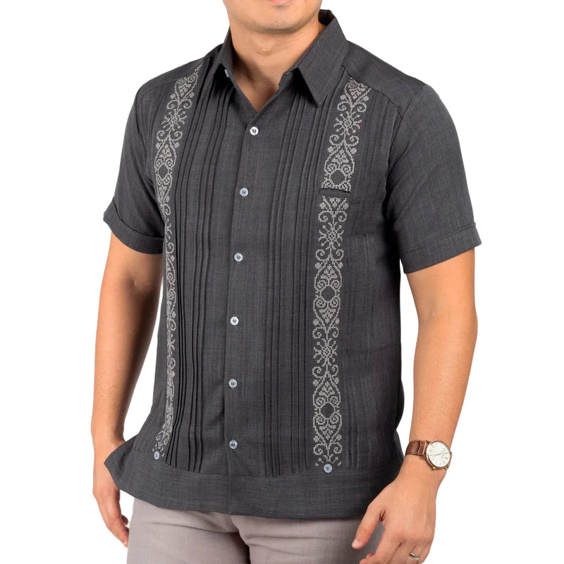 Guayabera Yucateca Hombre Bordada Mod Sotuta
