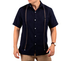 Men's Linen Guayabera Yucateca Shirt Mod. Celestun Short Sleeve