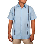 Men's Yucatecan Linen Guayabera Shirt Mod. Celestun Mc