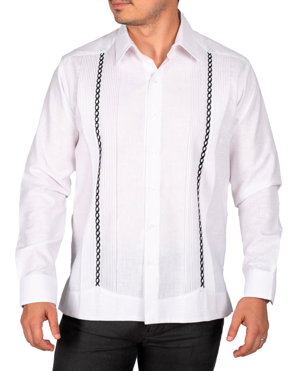Guayabera Yucateca con bordado mod Oxkutzcab