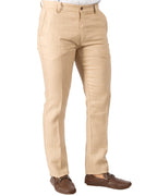 Pantalón Corte Recto 100% Lino Caqui ideal para guayabera