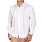 Guayabera Yucateca Con Bordado En Punto De Cruz Mod Colotmul
