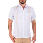 Guayabera mod. Calotmul tacto seda