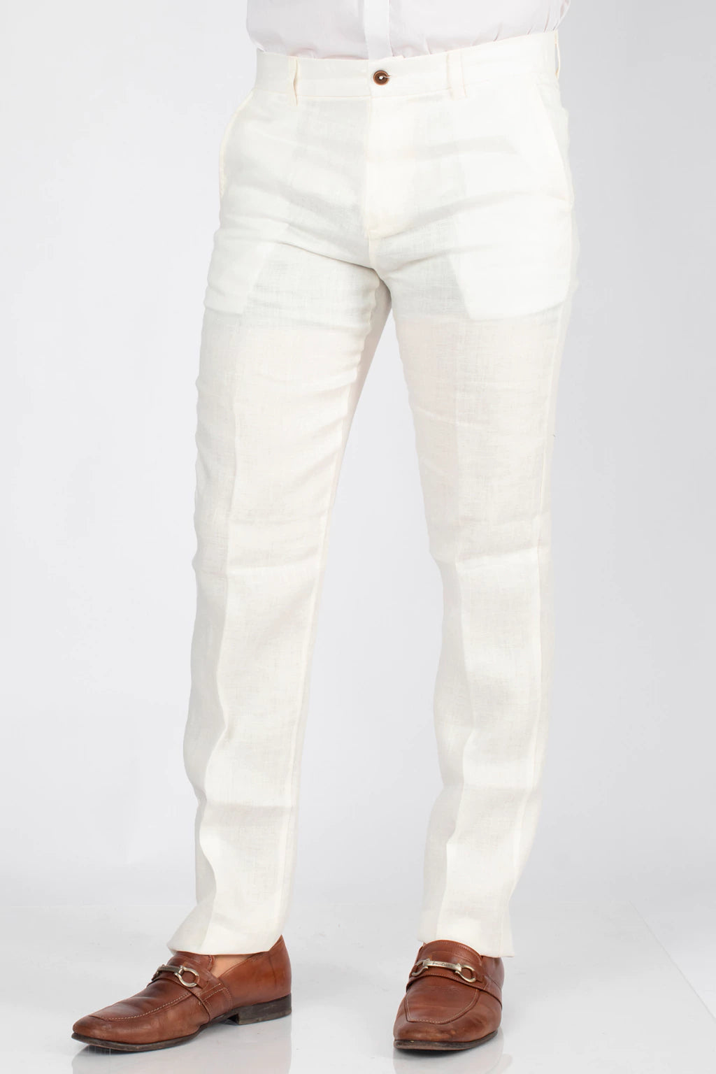 Pantalón Corte Recto 100% Lino