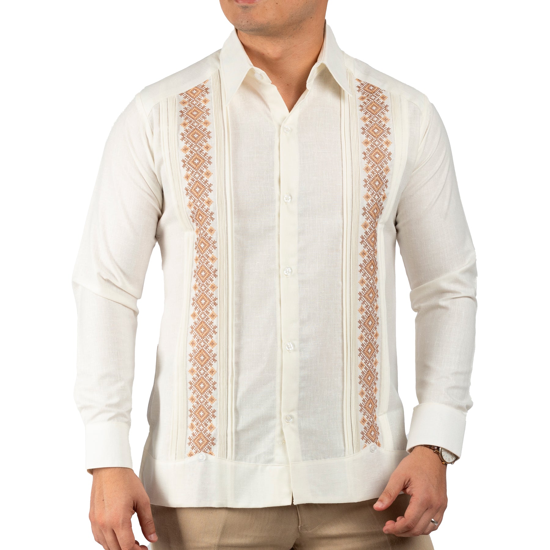 Hand-Embroidered Guayabera Suma Model