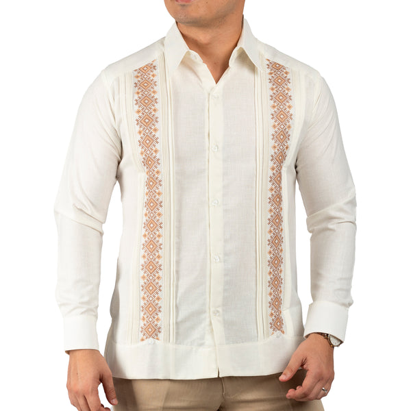 Guayabera Bordado Artesanal Mod Suma
