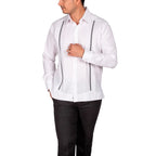 Yucatecan Guayabera with Oxkutzcab embroidery