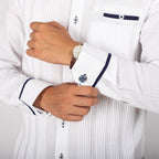 Presidential Guayabera with Cuff Details Mod Kantunil