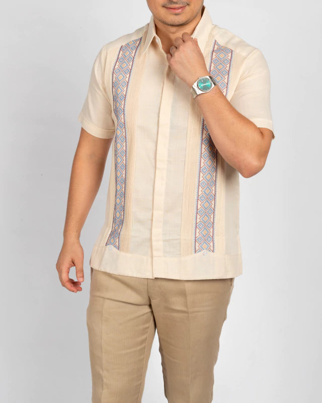 Guayabera Yucateca Bordada Mod Sucilá