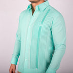 Guayabera Yucateca Hombre Presidencial Lino Mod Cantamayec