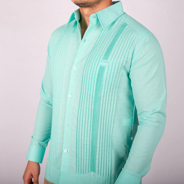 Guayabera Yucateca Hombre Presidencial Lino Mod Cantamayec