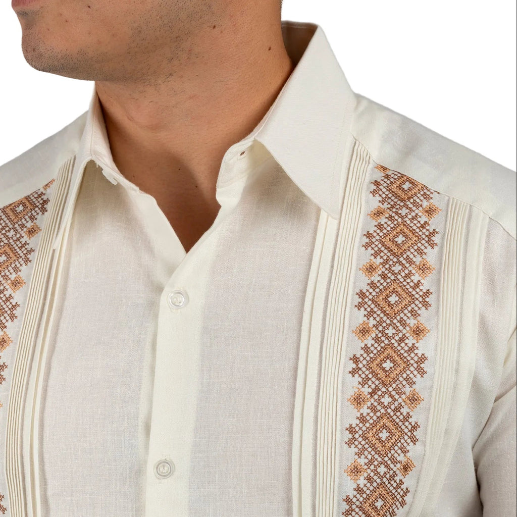 Hand-Embroidered Guayabera Suma Model