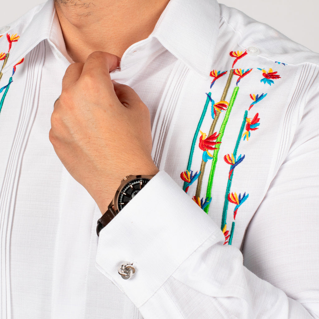 Guayabera Yucateca Bordada Mod. Teya