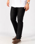 Pantalón Corte Recto 100% Lino Negro