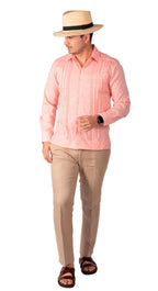 Yucatecan Guayabera Model Tahdziu