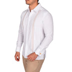 Yucatan Guayabera with Cross-Stitch Embroidery, Colotmul Model