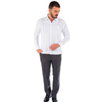 Yucatecan Linen Guayabera Celestun Model with pleats