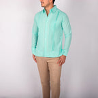 Guayabera Yucateca Hombre Presidencial Lino Mod Cantamayec