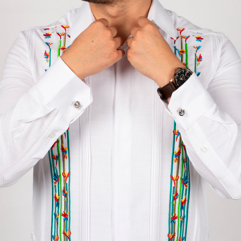 Guayabera Yucateca Bordada Mod. Teya