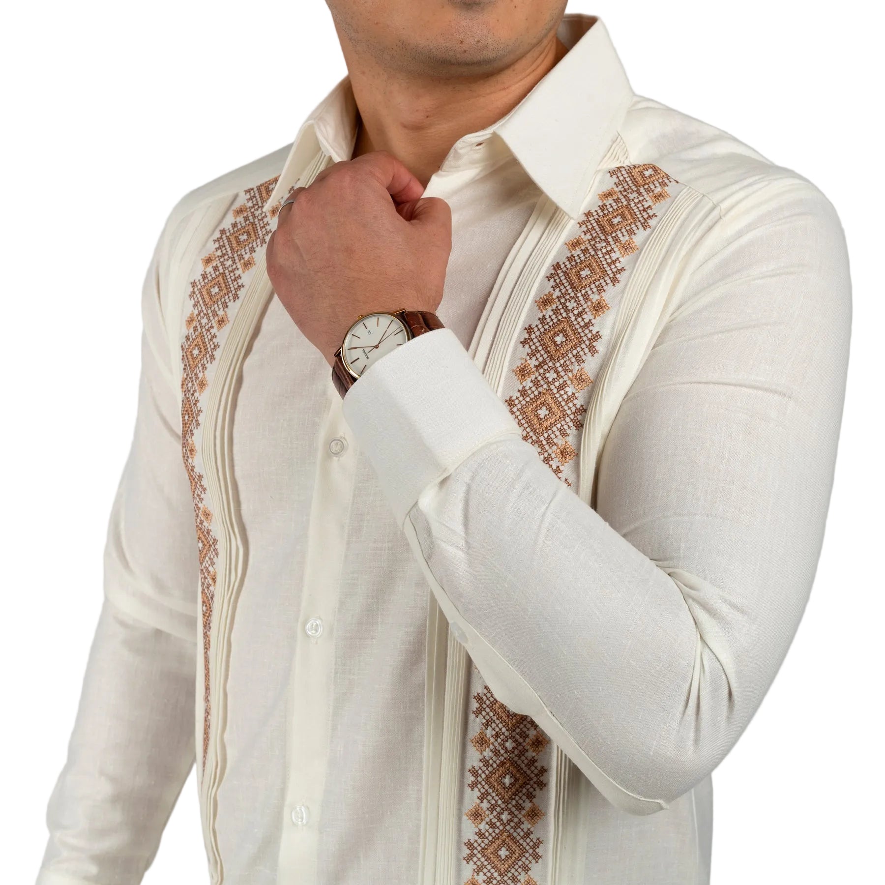 Hand-Embroidered Guayabera Suma Model