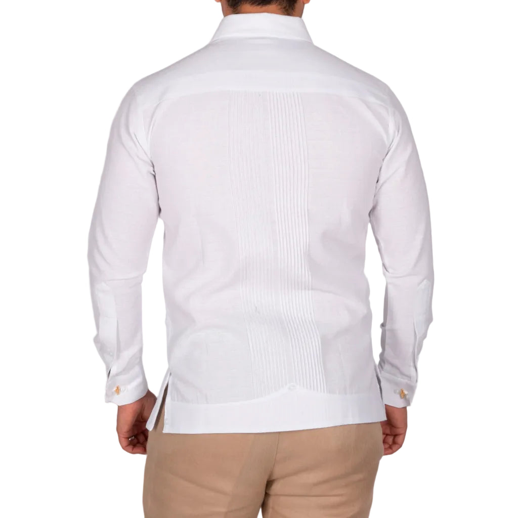 Yucatan Guayabera with Cross-Stitch Embroidery, Colotmul Model