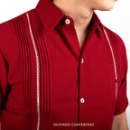 Guayabera Yucateca De Lino Para Hombre Mod. Celestun Mc
