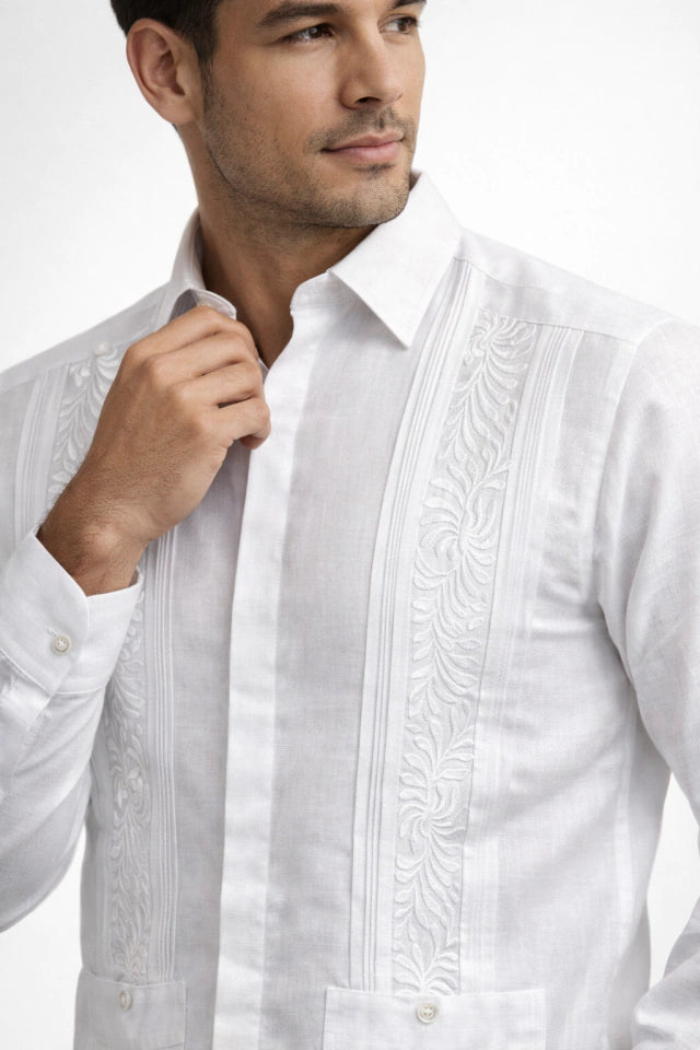 Guayabera Yucateca bordado mod Tetiz