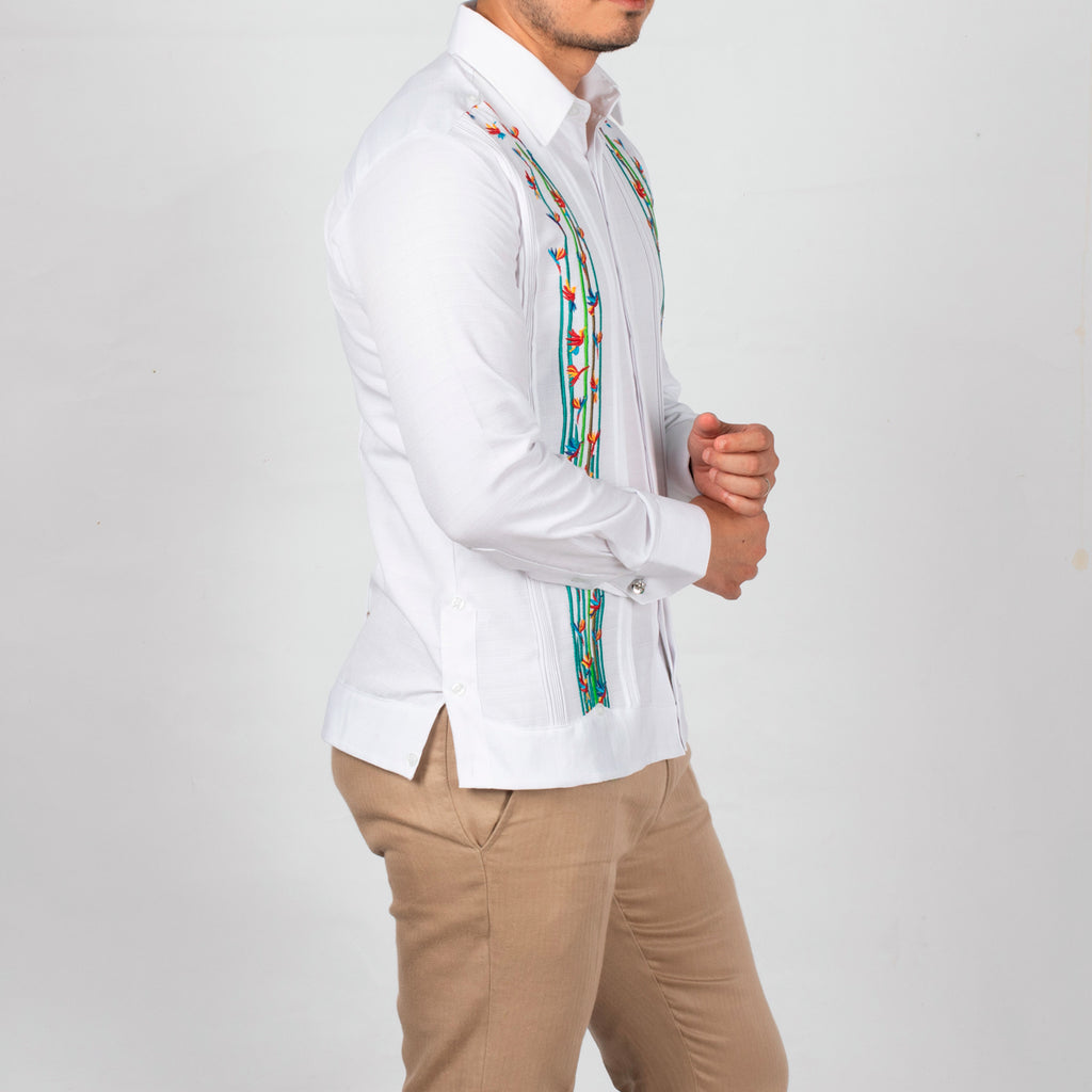 Guayabera Yucateca Bordada Mod. Teya