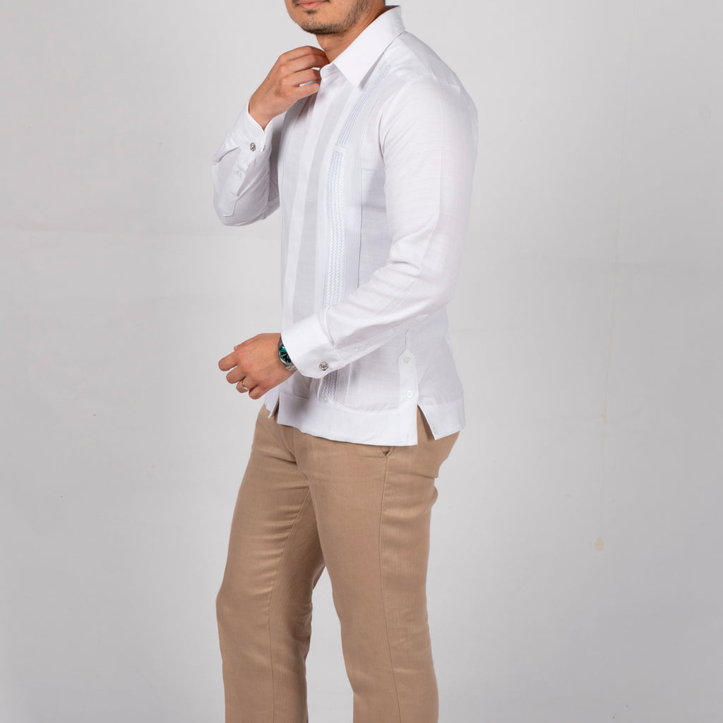 Guayabera Yucateca Mod Seyé manga larga