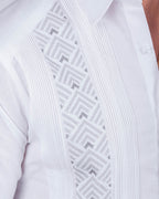 Embroidered Guayabera with Cross-Stitch, Opichén Model