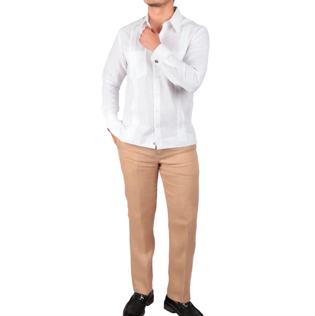 Guayabera Diplomática De Lino Mod Abala