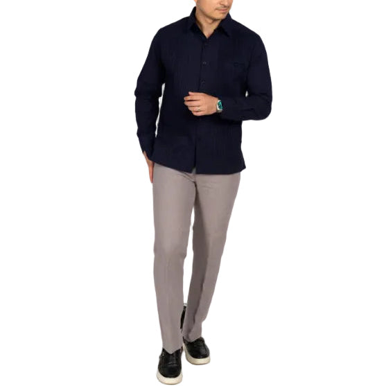 Guayabera Presidencial De Lino Mod. Cuncunul