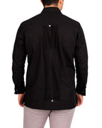 Men's Yucatecan Guayabera with Artisanal Embroidery Mod Sanahcat
