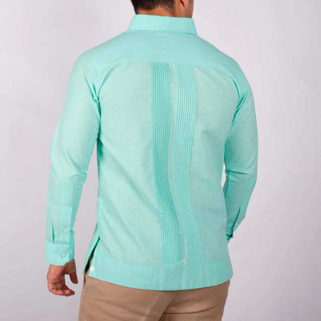 Guayabera Yucateca Hombre Presidencial Lino Mod Cantamayec