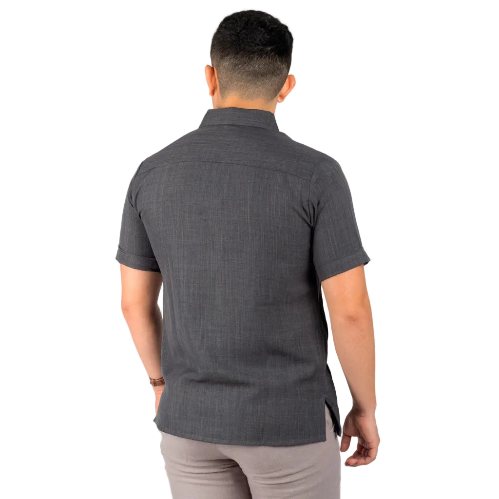 Men's Embroidered Yucatecan Guayabera, Sotuta Model