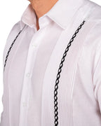 Yucatecan Guayabera with Oxkutzcab embroidery