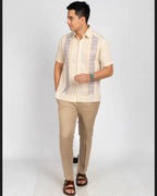 Guayabera Yucateca Bordada Mod Sucilá