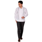 Yucatecan Guayabera with Oxkutzcab embroidery