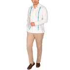 Guayabera Yucateca Camisa Peto Para Hombre Dezendo