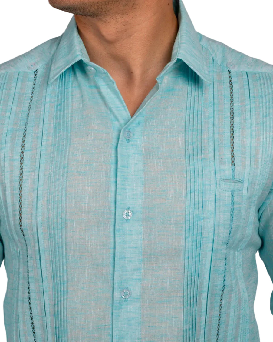 Guayabera Yucateca Mod Tahdziu Manga Corta
