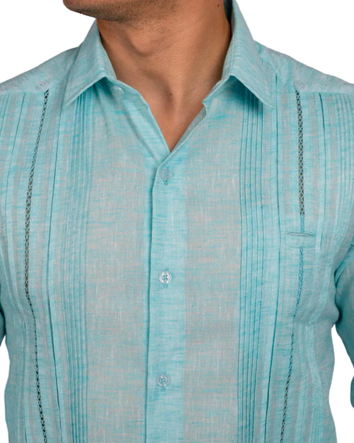 Guayabera Yucateca Mod Tahdziu Manga Corta