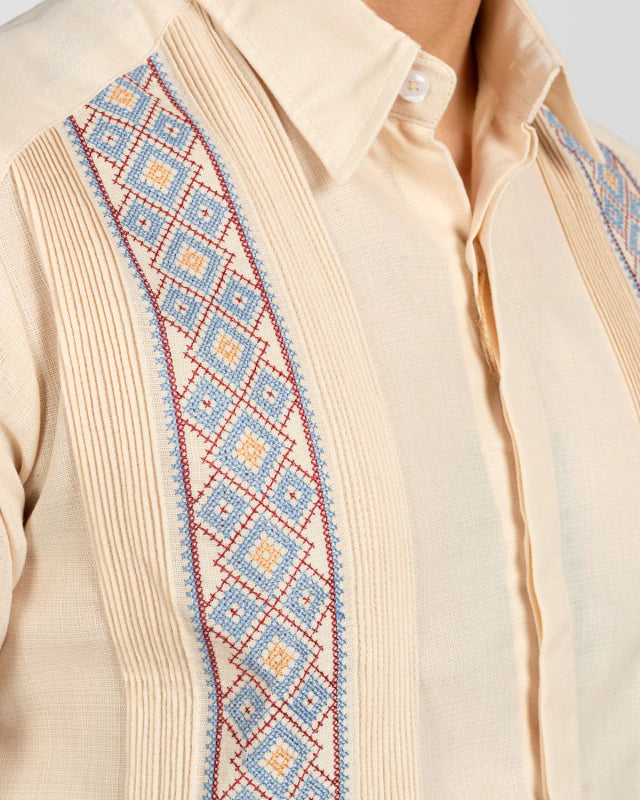 Guayabera Yucateca Bordada Mod Sucilá