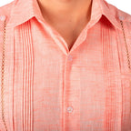 Guayabera Yucateca Mod Tahdziu Manga Corta