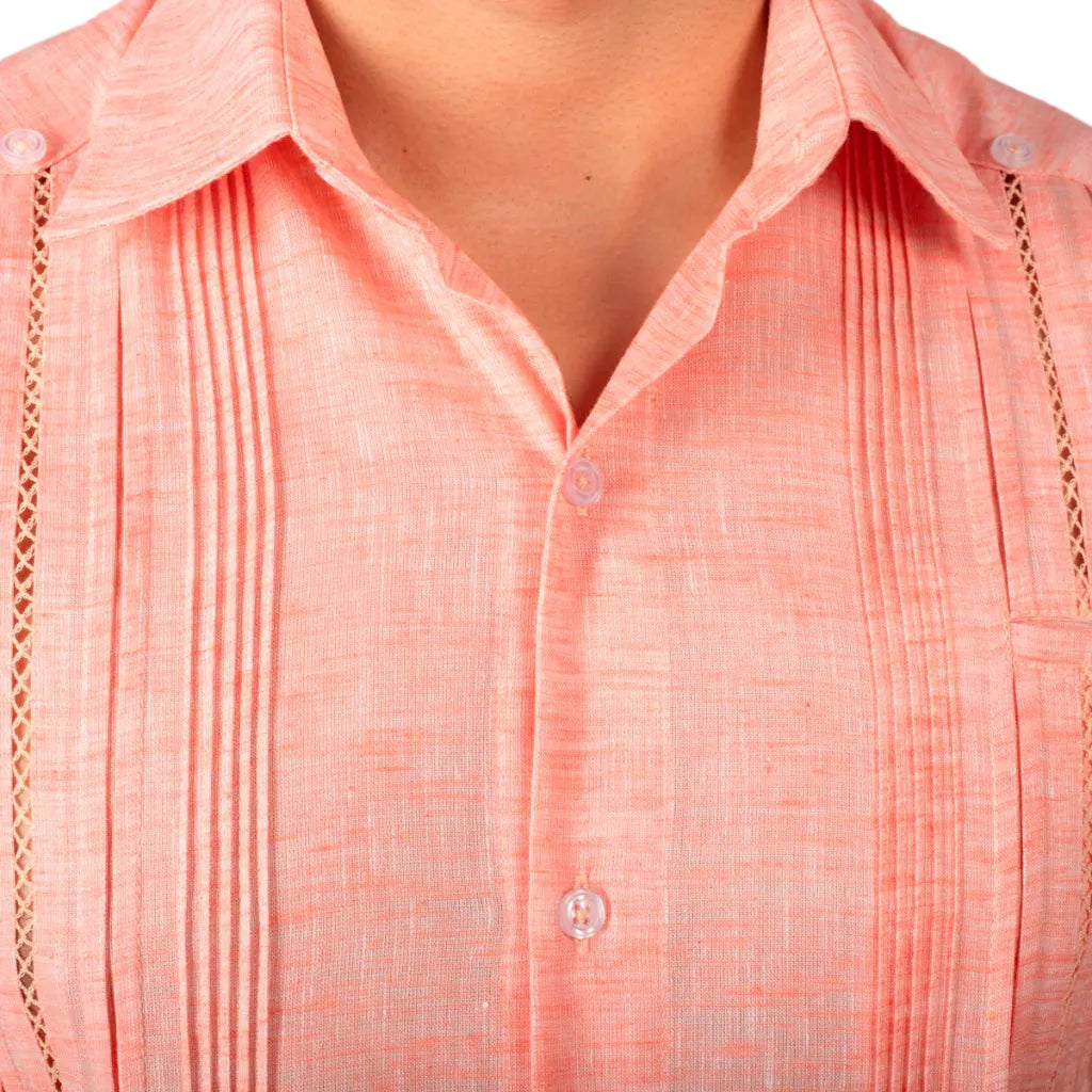 Guayabera Yucateca Mod Tahdziu Manga Corta