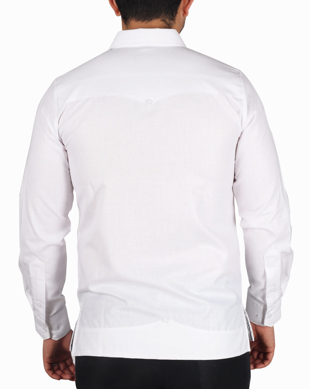 Yucatecan Guayabera with double embroidery Hummingbird Model